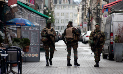 Leger defensie soldaten in Brussel