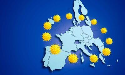 Kaart Europese Unie corona
