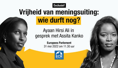 Affiche: Ayaan Hirsi Ali en Assita Kanko over vrije meningsuiting
