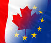 Canadese en Europese vlag