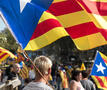 man met Catalaanse vlag