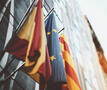 Europese, Spaanse en Catalaanse vlag