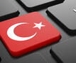 Turkse vlag op toetsenbord